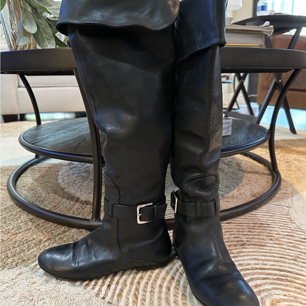 Black high boots